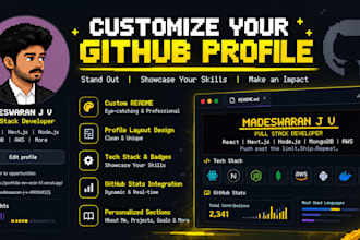 create an animated github profile organize your repos