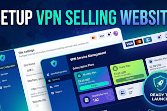set up a website for selling VPN nodes