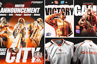 design elite esports graphics and social media branding