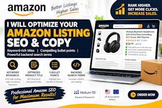 optimize your amazon listing SEO and copy