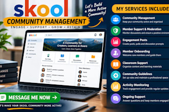 manage your online skool community for engagement and moderation