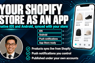 convert your shopify store into a native ios and android mobile app