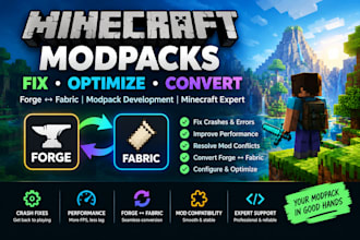 create fix optimize minecraft modpacks convert forge fabric minecraft developer