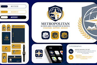 design educational logo for school colleges and university