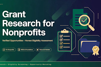 research verified grant opportunities and assess eligibility for nonprofits