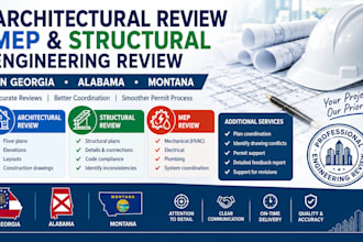 architectural review mep and structural engineering review in georgia alabama mt