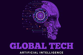 design proffesional robot logo