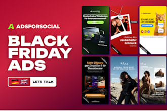 create black friday ad creatives for facebook and instagram