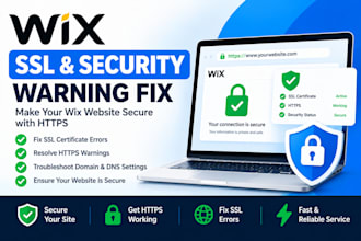 fix wix SSL certificate errors, https and security warnings