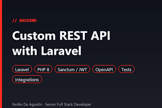 build a custom rest API with laravel