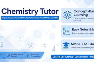 be your online chemistry and biology tutor