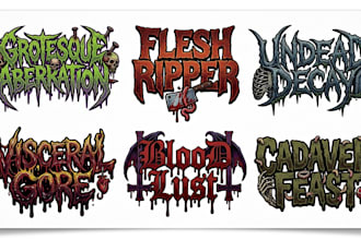 create horror metal, gore metal and dark underground artwork