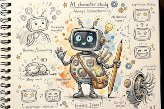 draw unique digital charcoal sketch and illustration