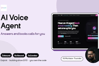 build an ai voice agent that answers and books calls