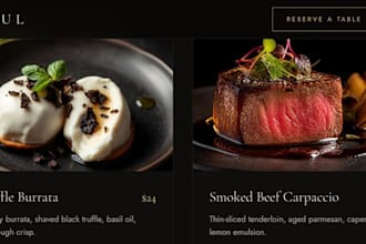 design a modern and responsive website page