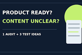 audit your product messaging and plan 3 instagram tests