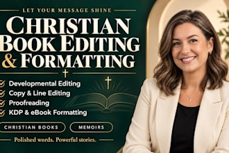 christian book editing, proofreading, formatting, christian book editor, memoir