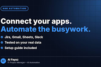 build n8n automation workflows to connect your apps