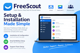 install and configure freescout help desk and shared inbox
