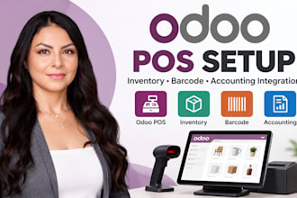 set up odoo pos, inventory, barcode and accounting integration