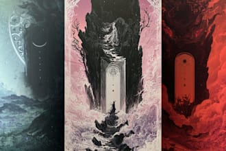 design fantasy book cover illustration art