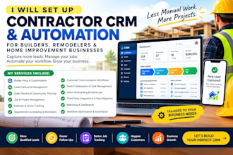 setup builder prime, servicetitan, buildxact, marketsharp, improveit 360 crm