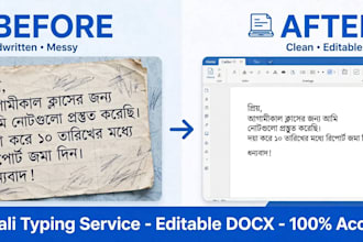 do fast bengali typing from image pdf handwritten to ms word avro bijoy