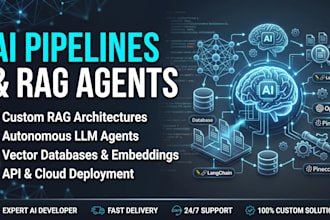 build custom ai pipelines, rag systems, and llm agents