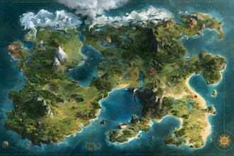 draw a custom map for fantasy, scifi, book or boardgame