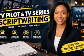 write a TV pilot, TV series script, or web series screenplay