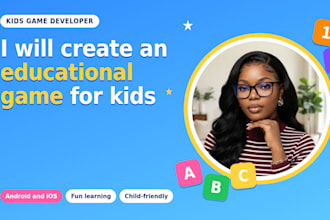 create an educational game for kids in unity