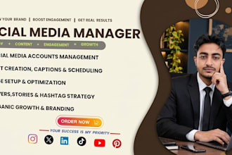 be your social media marketing manager and content creator
