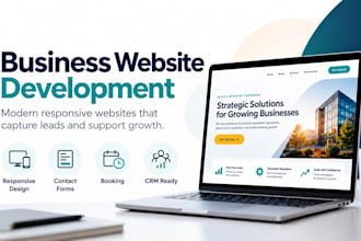 build a business website with CRM and whatsapp