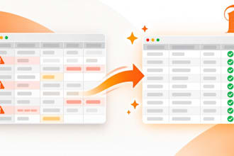 clean and organize your excel or CSV data