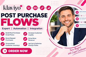 build klaviyo post purchase flows for klaviyo repeat customer journey