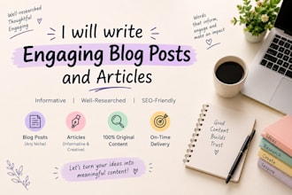 write engaging blog post and articles