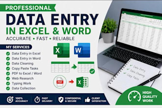 do data entry, copy typing, and PDF to word conversion