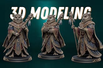 3d character sculpting for fantasy creatures and monsters