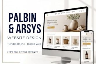 create palbin arsys website design for spanish business diseño web online store