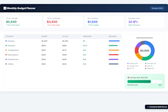 create financial templates, budget planners, and spreadsheets