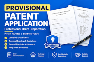 draft a provisional patent application for your invention