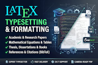typeset and format your research paper in latex