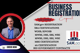 sam gov registration, cage code, uei, dbe, wosb, sdvosb, mwbe, sba certification