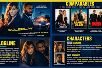 a pitch deck presentation for your film, TV or web series