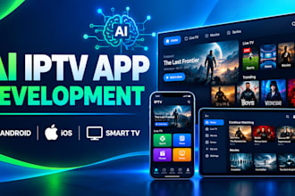 develop ai iptv android app, ios iptv app, tv app and iptv vibe coding