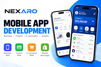 develop a mobile app for business fintech or ecommerce