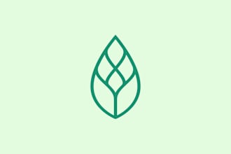 design eco and organic brands logo