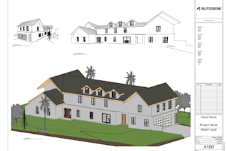 create revit 3d model and architectural drawings from cad or pdf