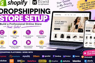 build a professional shopify dropshipping store with zendrop, bigbuy