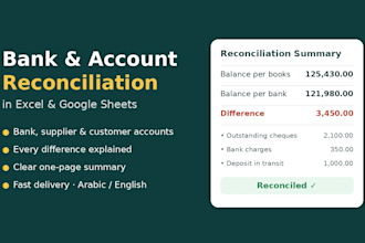 do bank reconciliation in quickbooks, xero or excel